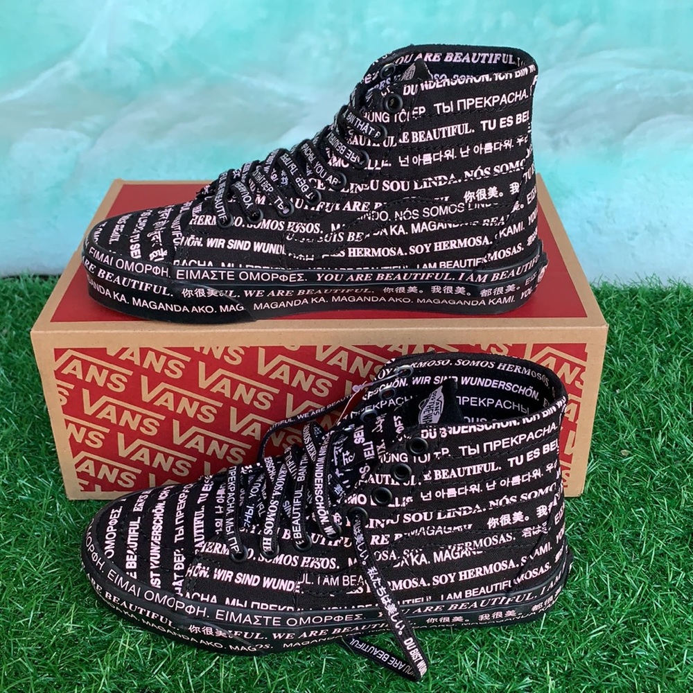 VANS SK8-Hi TAPERED WE ARE BEAUTIFUL Blk/Blk WMNS - Picture 2 of 16